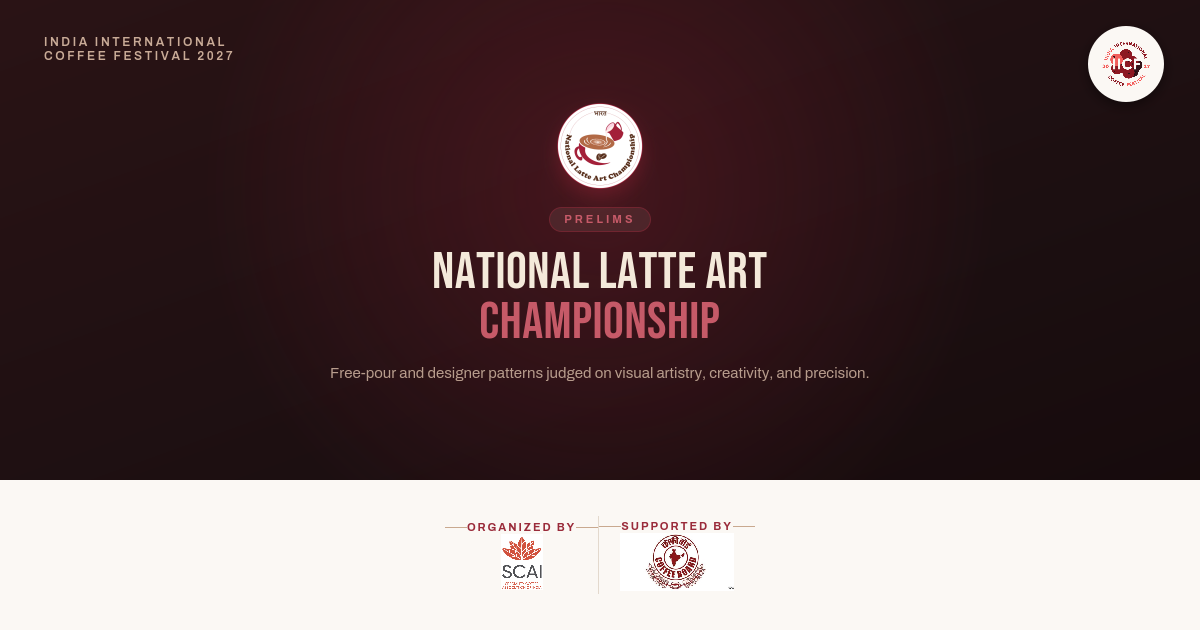 National Latte Art Championship Prelims - Mumbai event cover